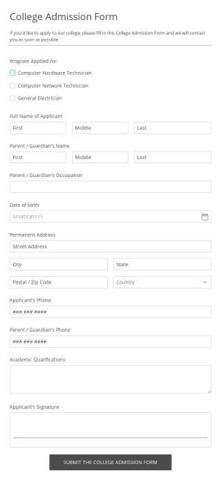 Free Forms 247FormsBuilder